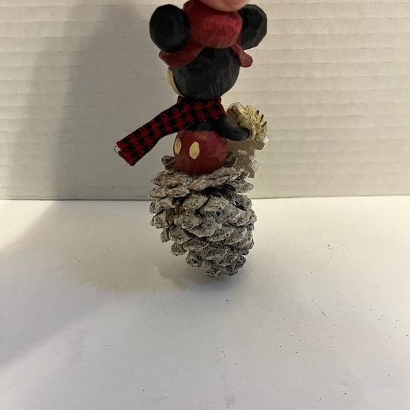 Mickey Mouse Super Rare Handmade Pinecone and Snowflake Ornament Disney - Picture 4 of 11
